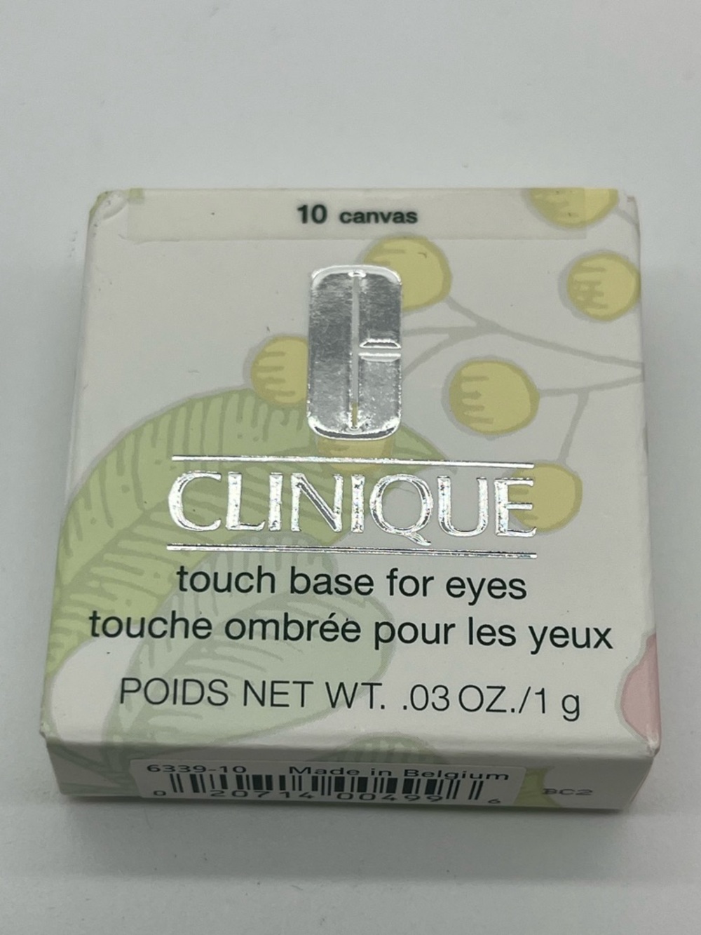 Clinique Touch Base for Eyes, #10 Canvas, .03 Oz/1 g, New, Eyeshadow Primer